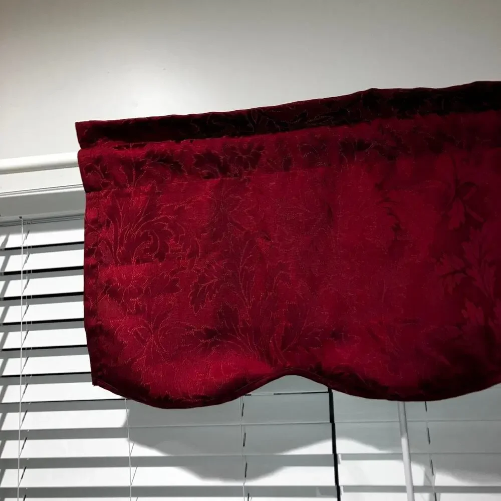 Vintage burgundy maroon floral patterned